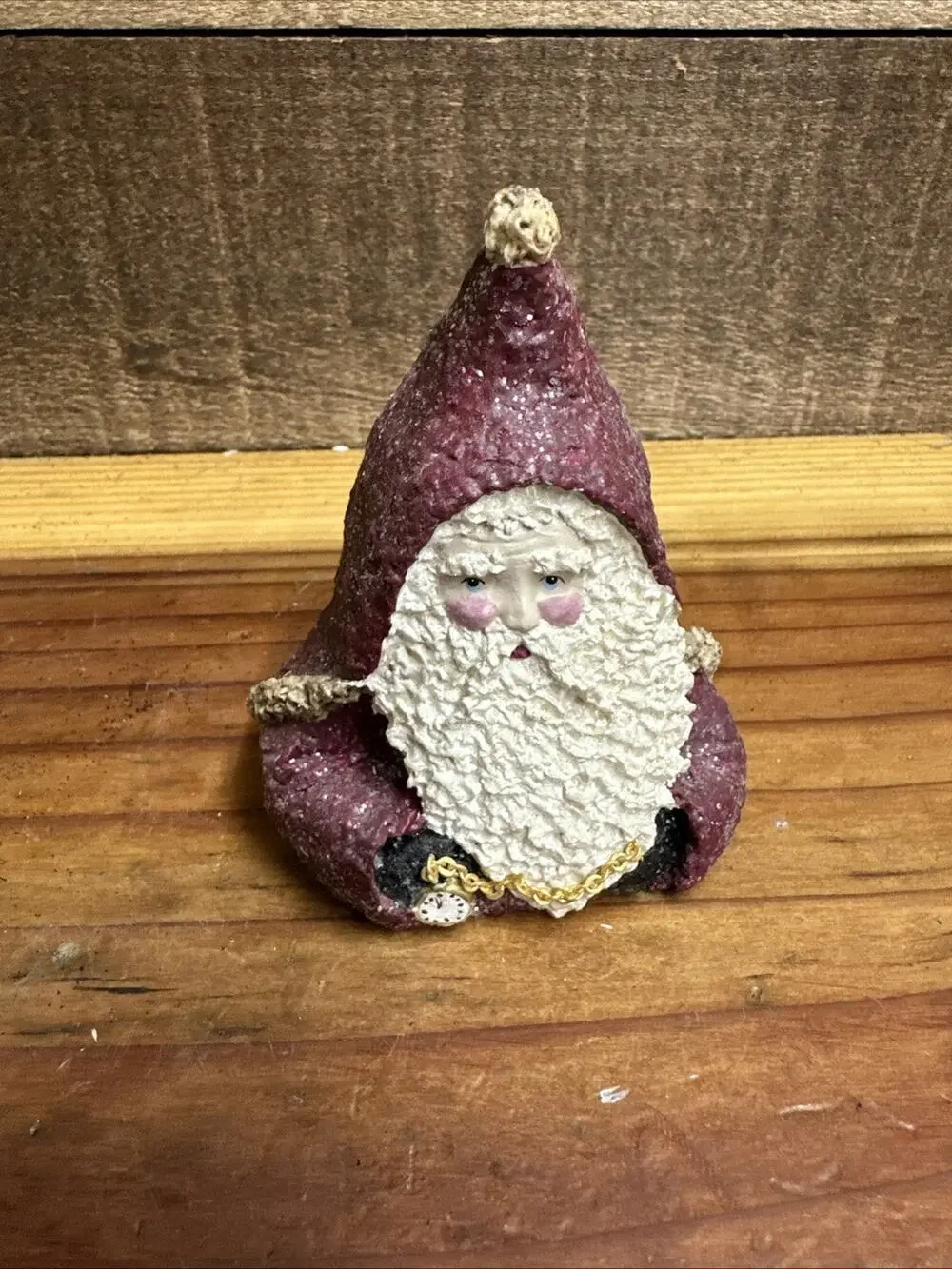 1999 Belsnickle Father Time w/Pocket Watch Bell Linda Lindquist Baldwin In Box